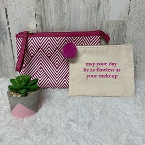 Pink Makeup Cosmetic Bag Bundle